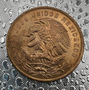 1970 Mexico 20 Centavo Bronze Coin Nice UNC - Picture 1 of 2