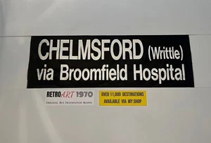 Chelmsford Writtle Via Bloomfield Hospital - Essex 225 autobús ciego 31"" - regalo - Imagen 1 de 5