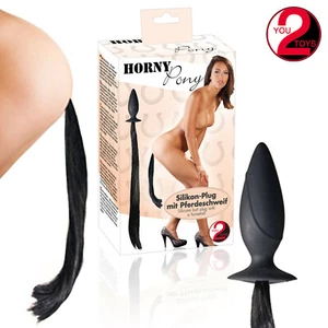 Coda di Cavallo Tappo Anale Butt Toy HORNY Pony Anal Plug Pferdeschwief - Foto 1 di 4