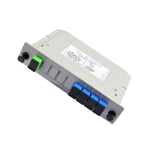 SC/UPC Connecter Single Mode Fiber Optical PLC Splitter 1*4 1x4, 1 to 4 Module - Afbeelding 1 van 6