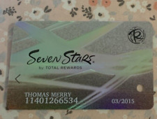 2013 Harrahs SEVEN STARS CLUB C-4370043 Silver Casino Players Slot Card  Pre 114