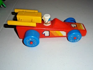 Vintage 1970s GAY Toys Red Plastic #1 Race Car Toy - Picture 1 of 5