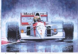 Ayrton Senna 1992 Kunstdruck - Bild 1 von 1