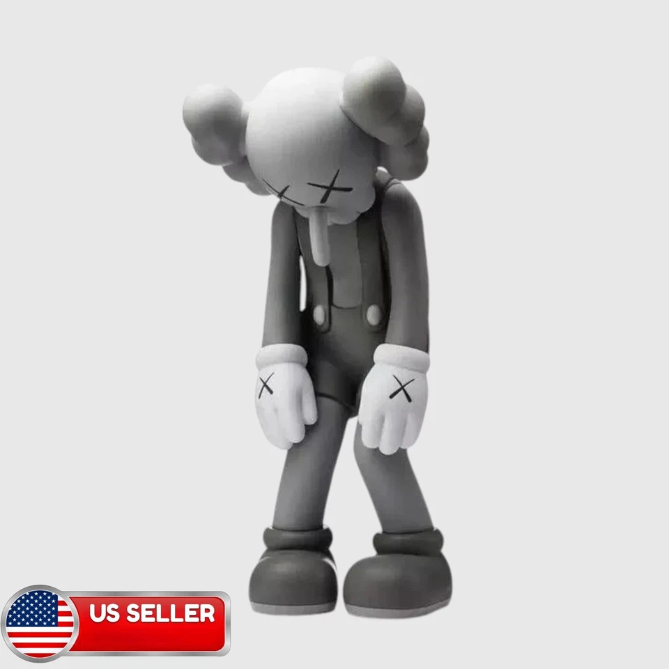 Estatueta de vinil nariz grande cinza pequena mentira 11 polegadas/30 cm para Kaws Decor - VENDEDOR DOS EUA - Imagem 1 de 2