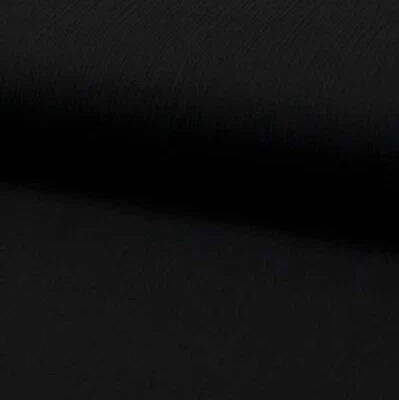 Krepp Chiffon Stoff Polyester/Viskose Mischung schwarz 5m Stoff Paket  - Bild 1 von 2
