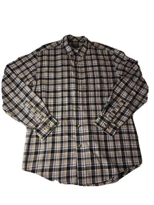 George Mens M (38-40) Plaid Button-Down Shirt Long Sleeves | Casual Dress Shirt - Picture 1 of 7