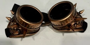 Retro Bronze Stacheln Steampunk Brille Brille Cyber Punk Gothic Eyewear - Bild 1 von 4