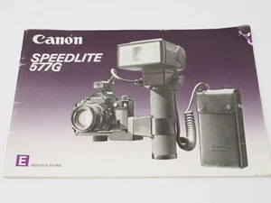 Canon Speedlite 577G Instruction Manual - Picture 1 of 3