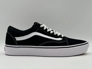 New VANS OLD SKOOL Men SZ 8.5 UNISEX Women SZ 10 IN BLACK true WHITE Comfycush - Picture 1 of 9
