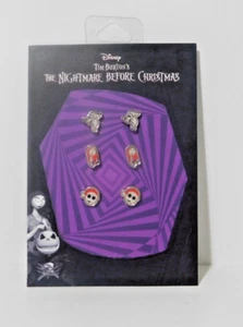 Disney Nightmare Before Christmas 3 Pc Stud Earring Set Jack-Sally-Zero - Picture 1 of 5
