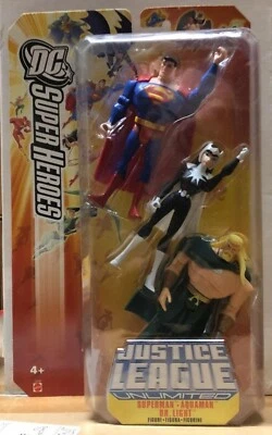DC Justice League Unlimited Superman Dr. Light Aquaman Mattel JLU JLA 3 Pack - Image 1 of 2