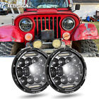 Paar 7" LED Scheinwerfer DRL Hi/Lo Beam Blinker für Jeep CJ7 76-86/CJ-8 81-85