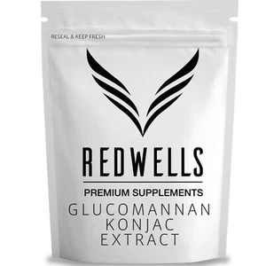 Konjac Wurzelextrakt REDWELLS reines Glucomannan Pulver GVO-frei - 500g Packung - Bild 1 von 3