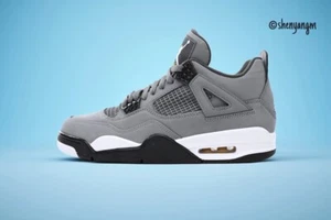 New With box Nike Air Jordan 4 Cool Grey Men’s Sneaker Shoes - Picture 1 of 10
