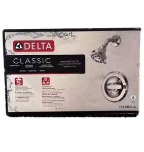 Delta 132900-A-WS Monitor Classic 5-Spray Shower Faucet w/Stops and Valve Chrome - Picture 1 of 5