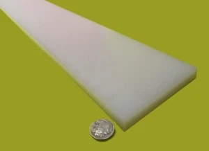 UHMW White Bar, 1/2" Thick x 4.0" Width x 48" Long - Picture 1 of 10