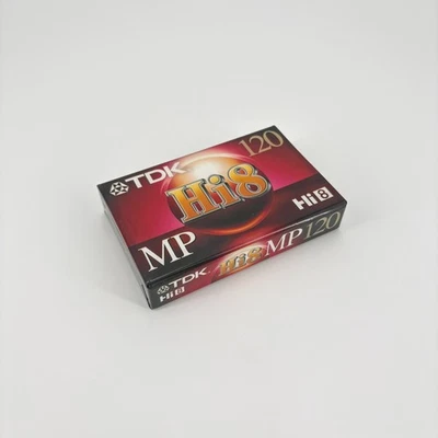 TDK Hi8 fita MP 120 vídeo cassete para filmadoras P6-120H8MP NOVO LACRADO - Imagem 1 de 4