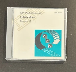 IBM Vintage Software, SAA PrintManager Softcopy Library Release 1.0 Sealed, NOS - Picture 1 of 2