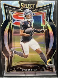 2024 NFL Panini Select - Stefon Diggs Silver Prizm Die-Cut - Houston Texans - Foto 1 di 1