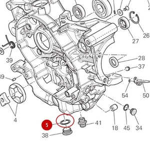 Guarnizione in Alluminio Semi-Carter Ducati 22032083A - Picture 1 of 1