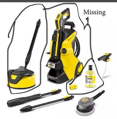 Karcher K5 2500 PSI 1.55 GPM Electric Pressure Washer Wands Surface MISSING - Image 1 of 4