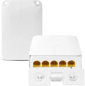 PoE Extender Gigabit 5 Port PoE Repeater 90W in 60W Out 10/100/1000Mbp Vlan IP - Afbeelding 1 van 6