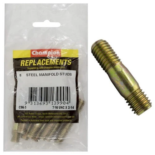 Champion C96-3 Manifold Stud 7/16 x 2 1/4" UNC - 8/Pack - image 1 of 1