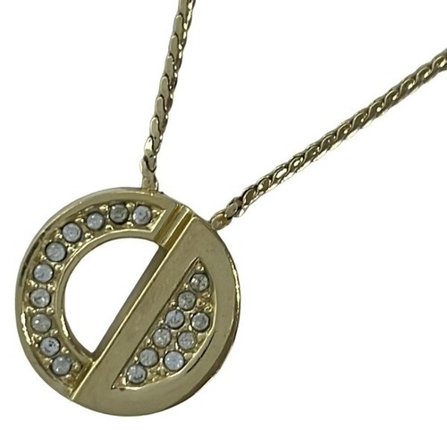 Collana DIOR ChristianDior Accessorio logo CD oro ottimo