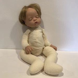 Vintage 1980er Sugar Britches Puppe Stiefel Tyner 19" Stoffkörper verwurzelte blonde Haare - Bild 1 von 8