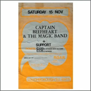 Captain Beefheart 1980 Loughborough Student Union Concert Poster (UK) - Bild 1 von 1