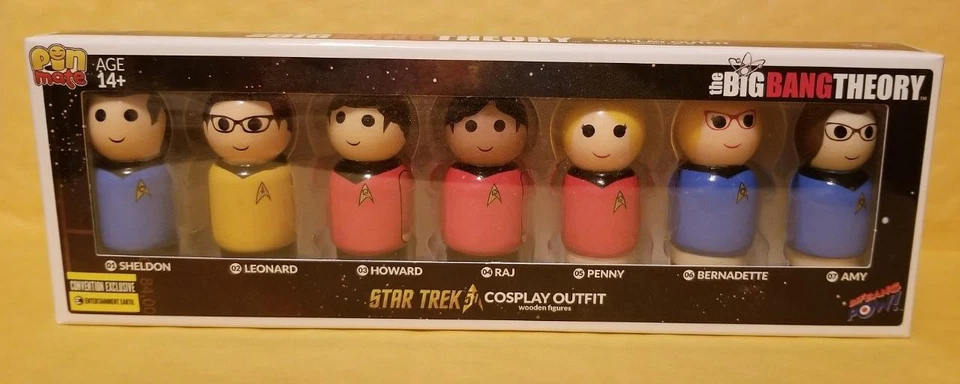 Pinmates Entertainment Earth Exclusives Big Bang Theory Star Trek Juego de Juegos con disfraces Foto 1 de 1