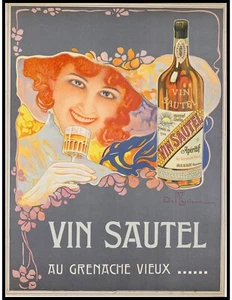 Original Lithograph by David Dellepiane, "Vin Sautel" - Picture 1 of 3