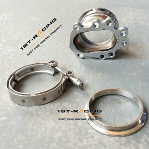 New T25 T28 GT25 GT28 To 2.5"V-band Flange Clamp Turbo Adapter 8 Bolt - Bild 1 von 10