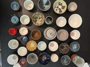 Überraschungsbox mit 16 chinesischen Teetassen/Schalen Jian Zhan Porzellan, Gaiwan, sortiert - Bild 1 von 6