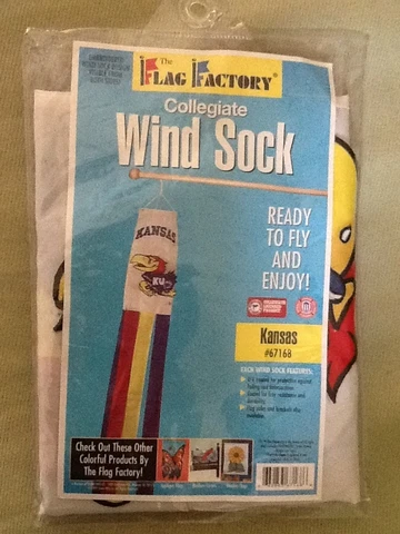 Kansas Jayhawks Flag Factory Windsock; NCAA; Big Twelve Cover