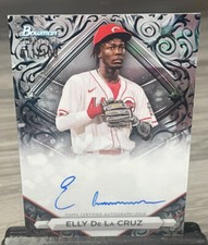 2023 Bowman Sterling #PA-ED Elly De La Cruz Sterling Silver Auto /100 RC Reds
