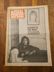 NME New Musical Express August 9th 1975, The Who Daltrey Cover - Imagen 1 de 6