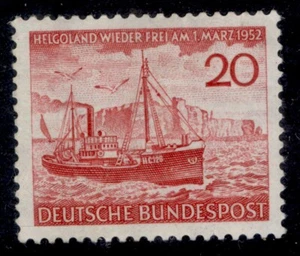 GERMANY FDR SG1078, 1952 20pg rehabilitation of Heligoland, M MINT. Cat £19. - Picture 1 of 1