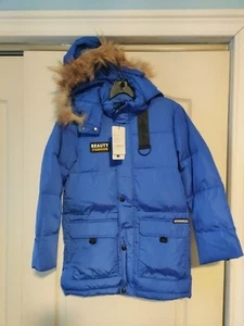 Boys' Duck Puffer Warm Winter Coat Waterproof Hooded Outerwear Jacket New (y34) - Picture 1 of 7