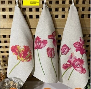 Juego de 3 toallas de barra de té para platos de cocina de lino/algodón 18"x27" regalo del día de Acción de Gracias - Imagen 1 de 12