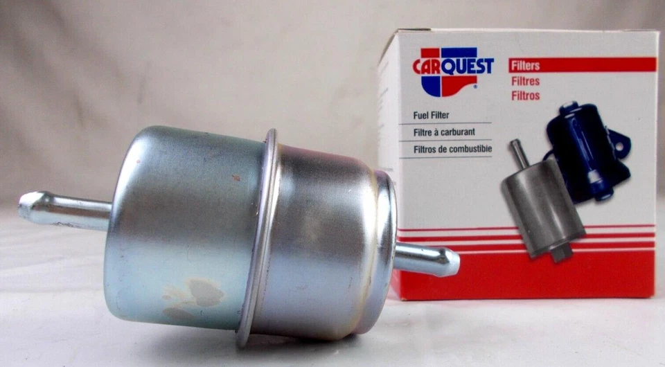 Filtro de combustible 1/4" entrada-salida metal en línea CARQUEST R86031 Foto 1 de 4