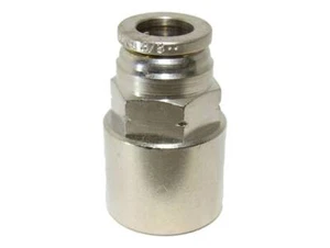 1/8" Hose X 1/8" NPT Push To Connect Straight Female Fitting Nickel Plated - Picture 1 of 1
