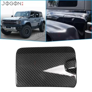For Ford Bronco Raptor 2022 2023-2025 Fuel Filler Door Gas Tank Cap Cover Carbon - Foto 1 di 10