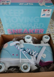 Ladies SFR Vision Sneaker Roller Skates - Blue, size UK 5J / EU 38 Boxed. - Picture 1 of 5