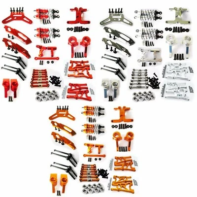 Aluminum metal Front Rear Upgrade parts Kit DIY Fit For 1/10 HPI WR8_flux Rc Car - Image 1 of 4