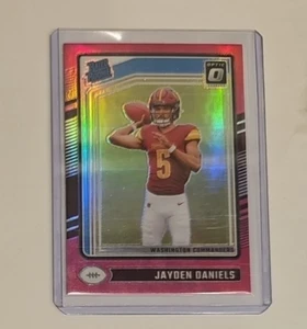 Donruss Jayden Daniels 2024 clasificación óptica novato vista previa radiocontrol rosa #389 - Imagen 1 de 2