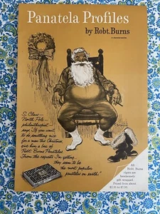 Vintage 1959 Robt. Burns Panatela Deluxe Cigars Print Ad Santa - Bild 1 von 7