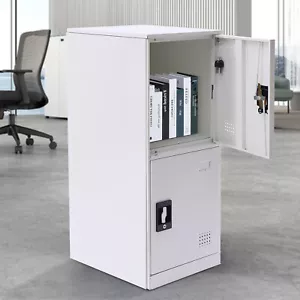 Metal Storage Locker Steel Storage Cabinet Latch For Employees Office Garage Gym - Picture 1 of 16