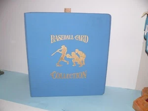 Sports Cards Binder Baeball Card COllection 3 ring binder Light Blue VIntage - Picture 1 of 3