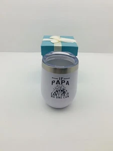 Weinbecher - Papa Tasse 12 oz Edelstahl/Isoliert/Geschenkbox - Bild 1 von 3